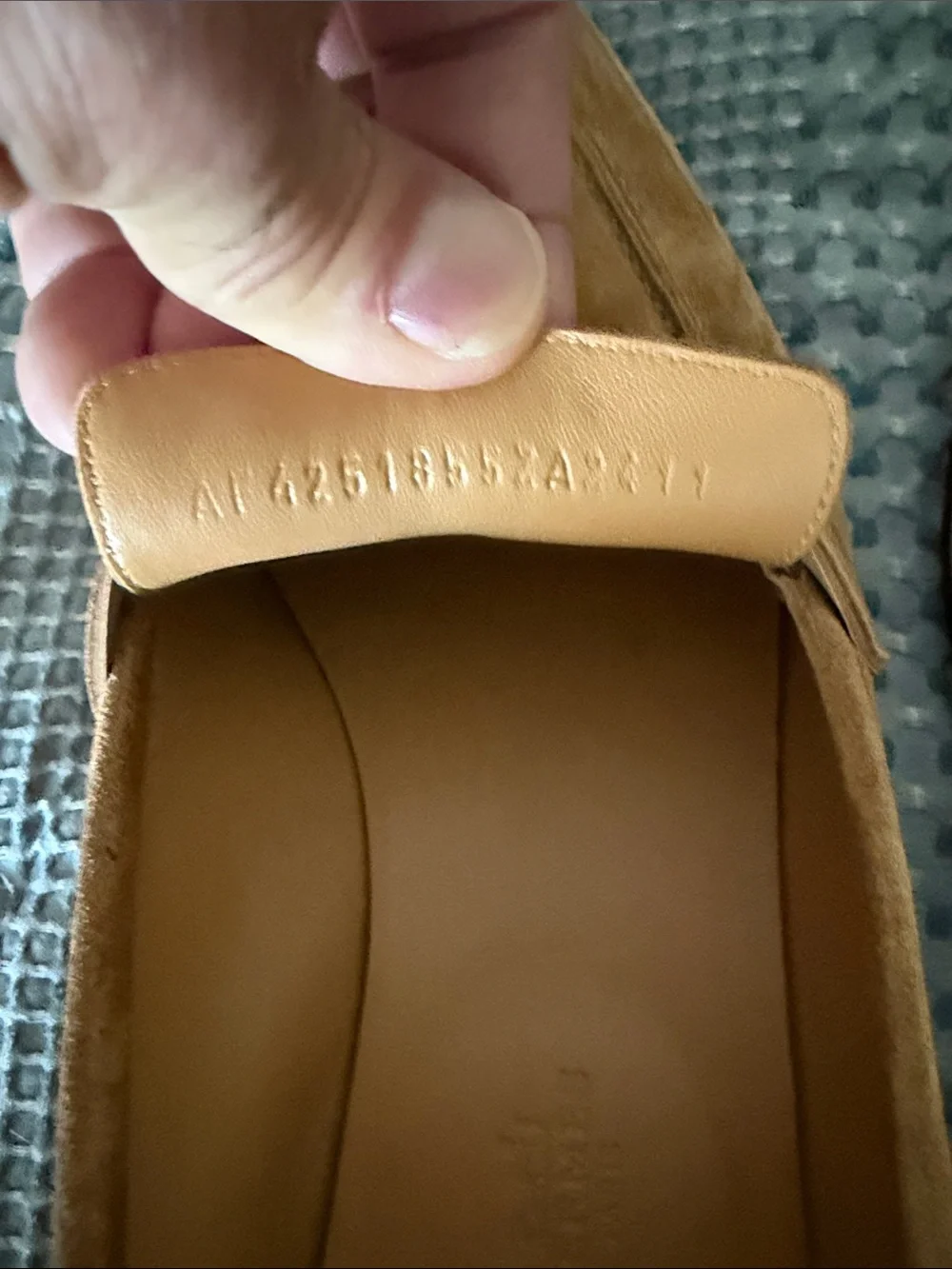 Hermes men’s suede